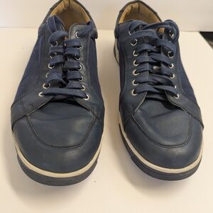 Cole Haan Dark Blue Leather Sneakers